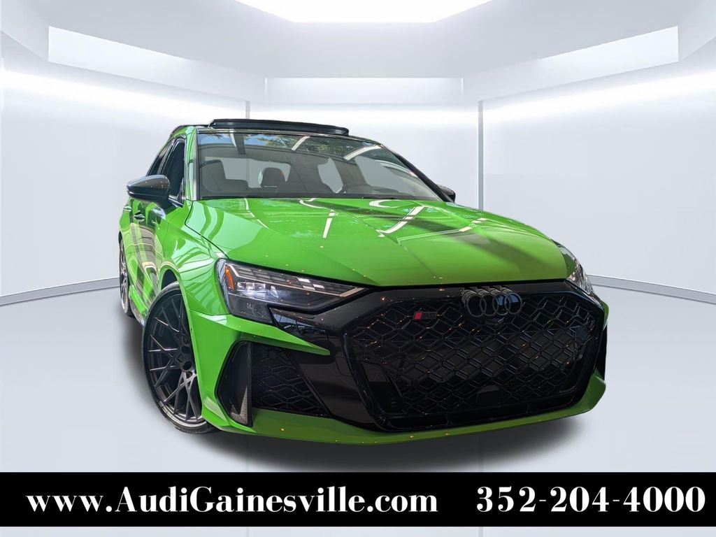 Green 2026 Audi RS 3 Sedan All-Wheel Drive 7-Speed Automatic