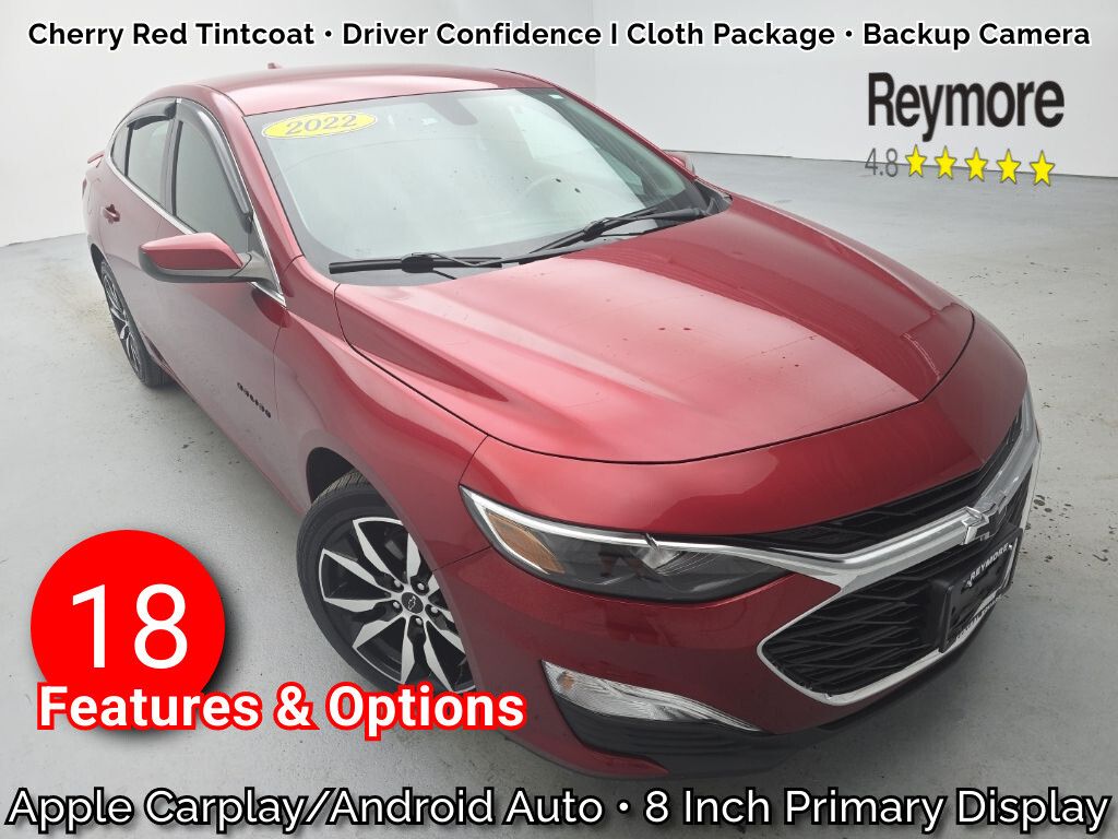 Cherry Red Tintcoat 2022 Chevrolet Malibu Sedan Front-Wheel Drive Continuously Variable Transmission