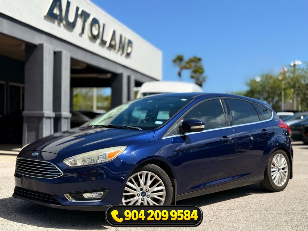Kona Blue 2016 Ford Focus Titanium Hatchback Hatchback Front-Wheel Drive 6-Speed Automatic