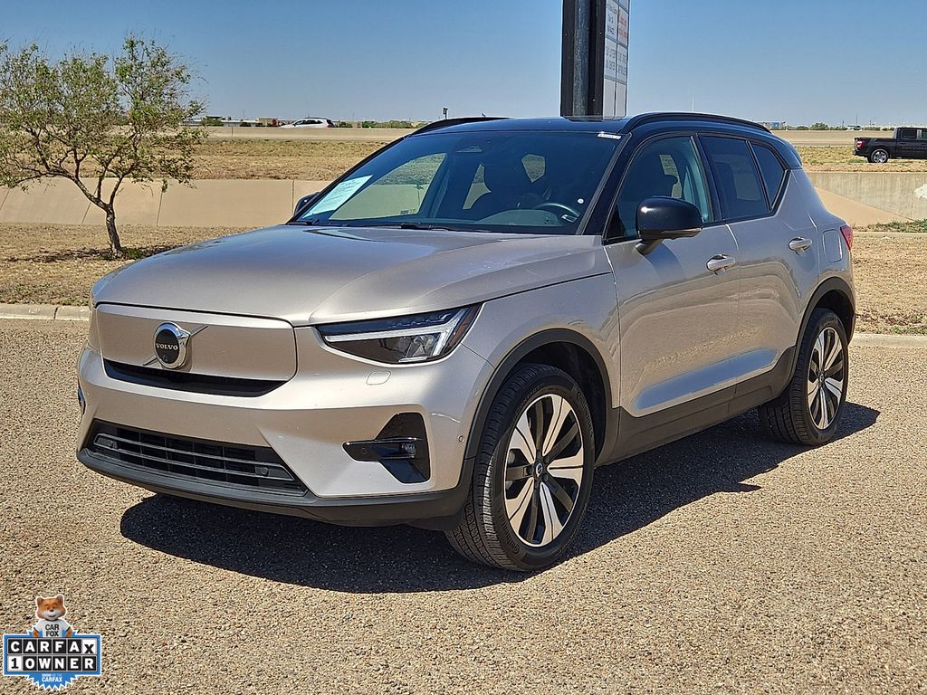 Bright Dusk Metallic 2023 Volvo XC40 Recharge Twin Plus eAWD SUV / Crossover All-Wheel Drive 1-Speed Automatic
