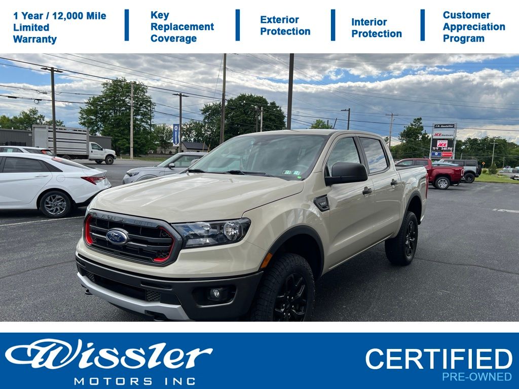 Desert Sand 2022 Ford Ranger Pickup Truck Four-Wheel Drive Automatic