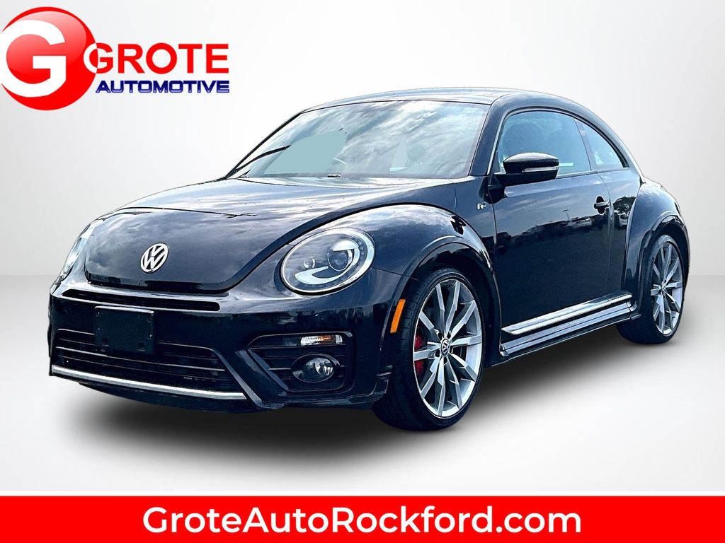 Black 2017 Volkswagen Beetle Hatchback Front-Wheel Drive 6-Speed Dual Clutch