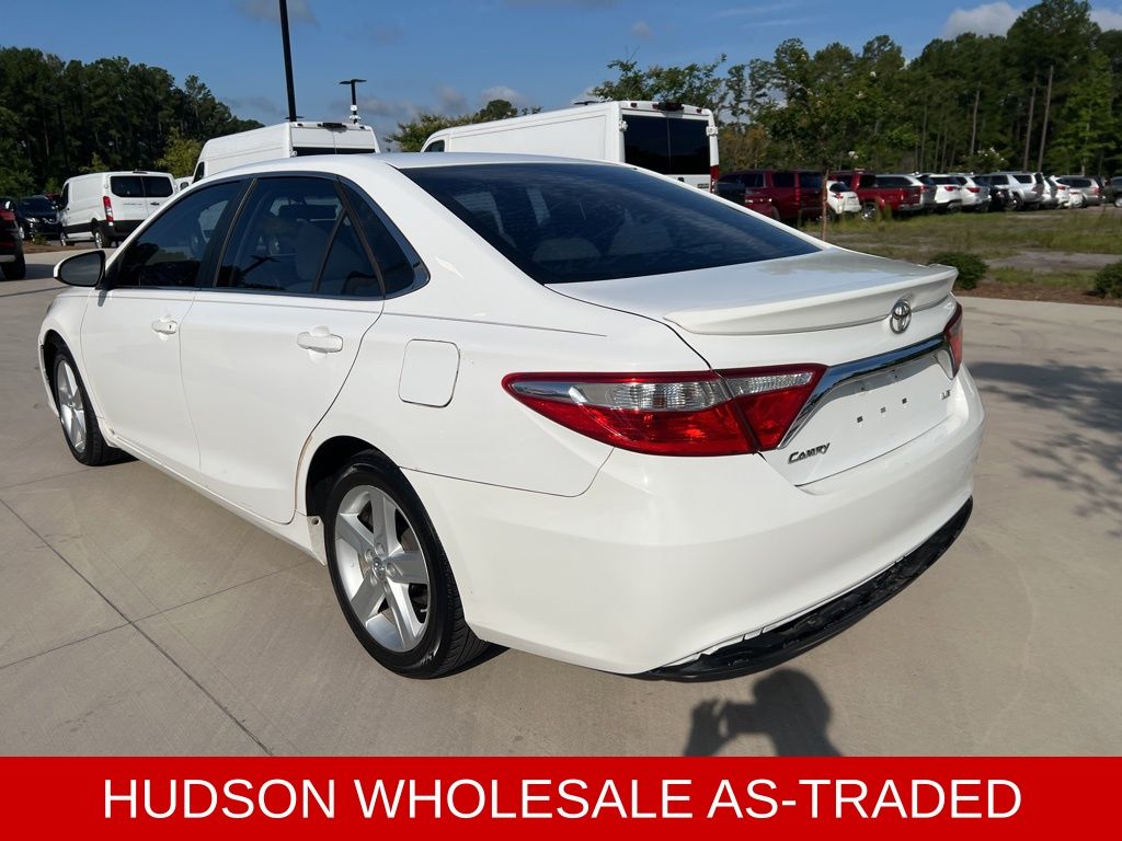2015 White Toyota Camry LE FWD Sedan