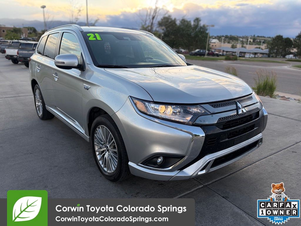 Alloy Silver Metallic 2021 Mitsubishi Outlander Hybrid Plug-in SEL S-AWC SUV / Crossover All-Wheel Drive 1-Speed Automatic