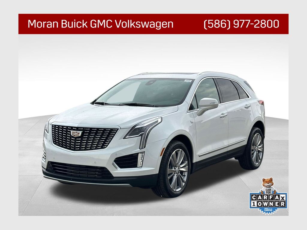 Crystal White 2024 Cadillac XT5 Premium Luxury AWD SUV / Crossover Four-Wheel Drive 9-Speed Automatic