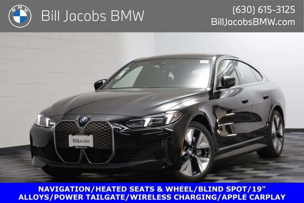Jet Black 2025 BMW i4 xDrive40 Gran Coupe AWD Sedan All-Wheel Drive Automatic