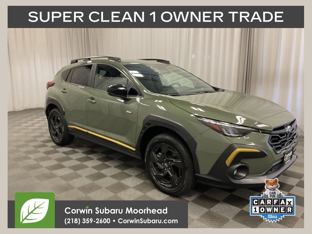 Alpine Green 2024 Subaru Crosstrek SUV / Crossover All-Wheel Drive Continuously Variable Transmission
