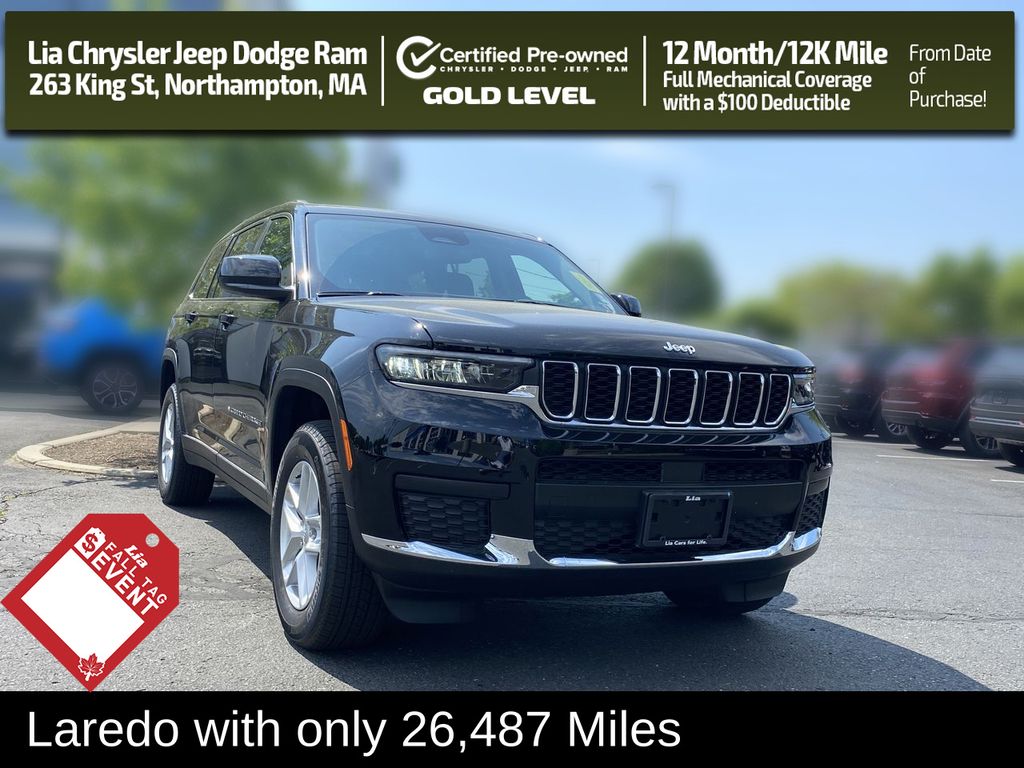 Diamond Black Crystal Pearlcoat 2023 Jeep Grand Cherokee L SUV / Crossover Four-Wheel Drive 8-Speed Automatic