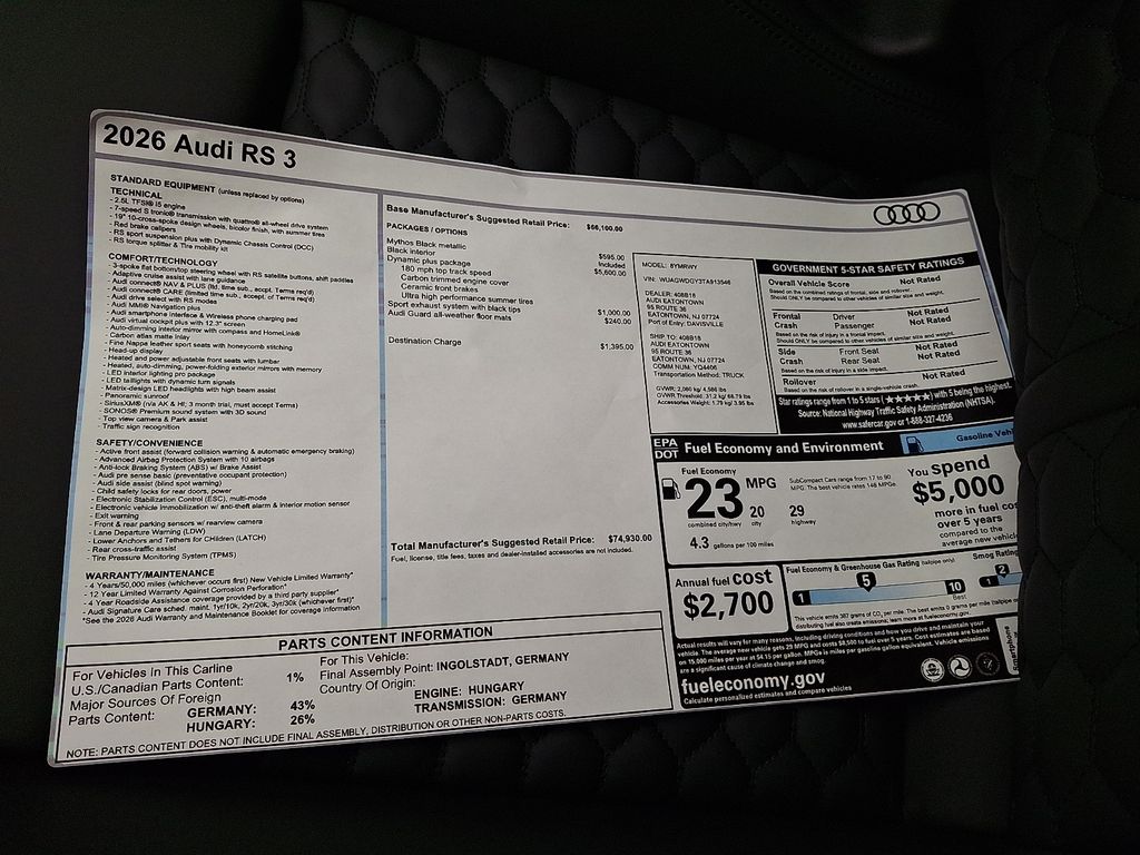 Thumbnail: 2026 Audi RS 3 - 19