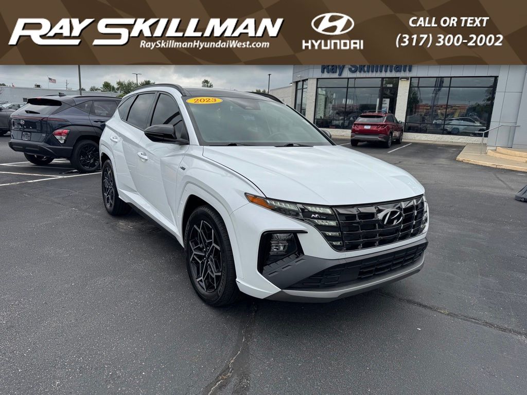 White Pearl 2023 Hyundai Tucson SUV / Crossover Front-Wheel Drive 8-Speed Automatic
