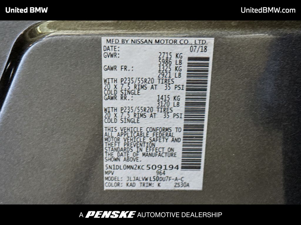 Thumbnail: 2019 INFINITI QX60 - 15