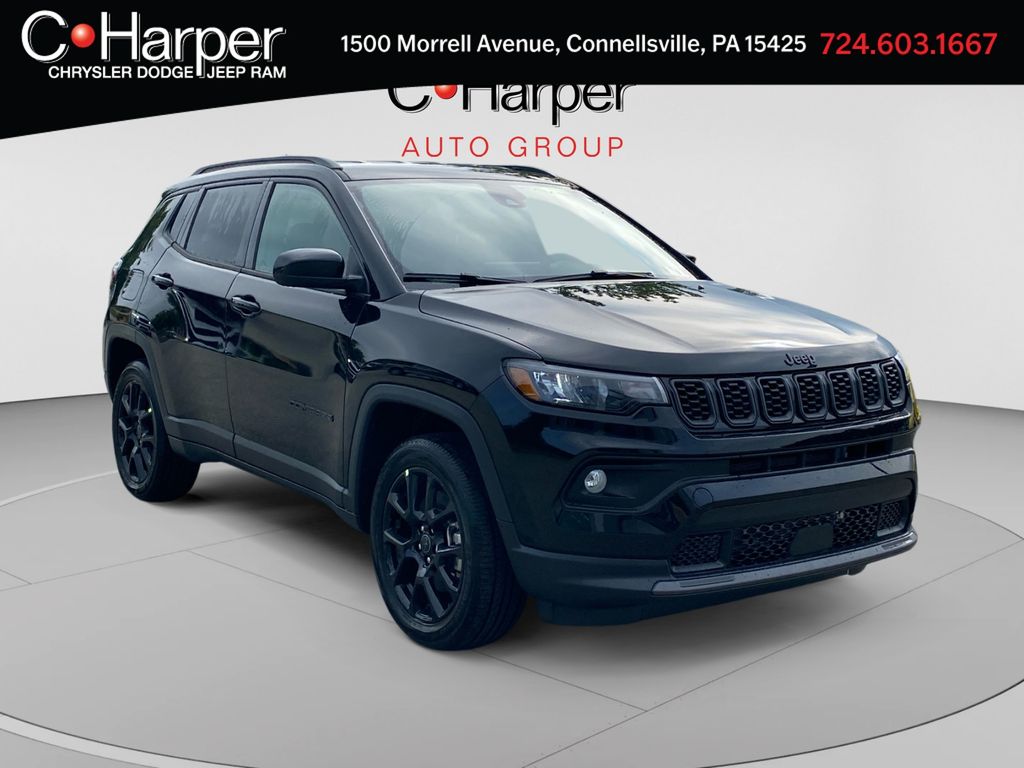 Diamond Black Crystal Pearlcoat 2026 Jeep Compass SUV / Crossover Four-Wheel Drive 8-Speed Automatic