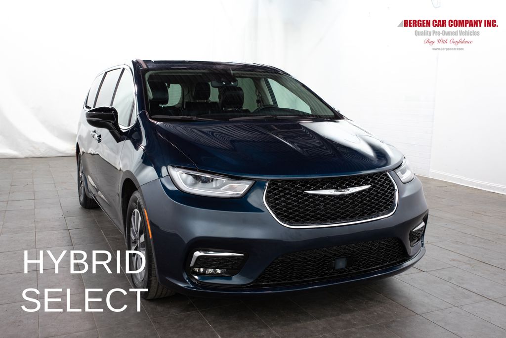 Blue Pearl 2024 Chrysler Pacifica Hybrid Minivan Front-Wheel Drive Continuously Variable Transmission