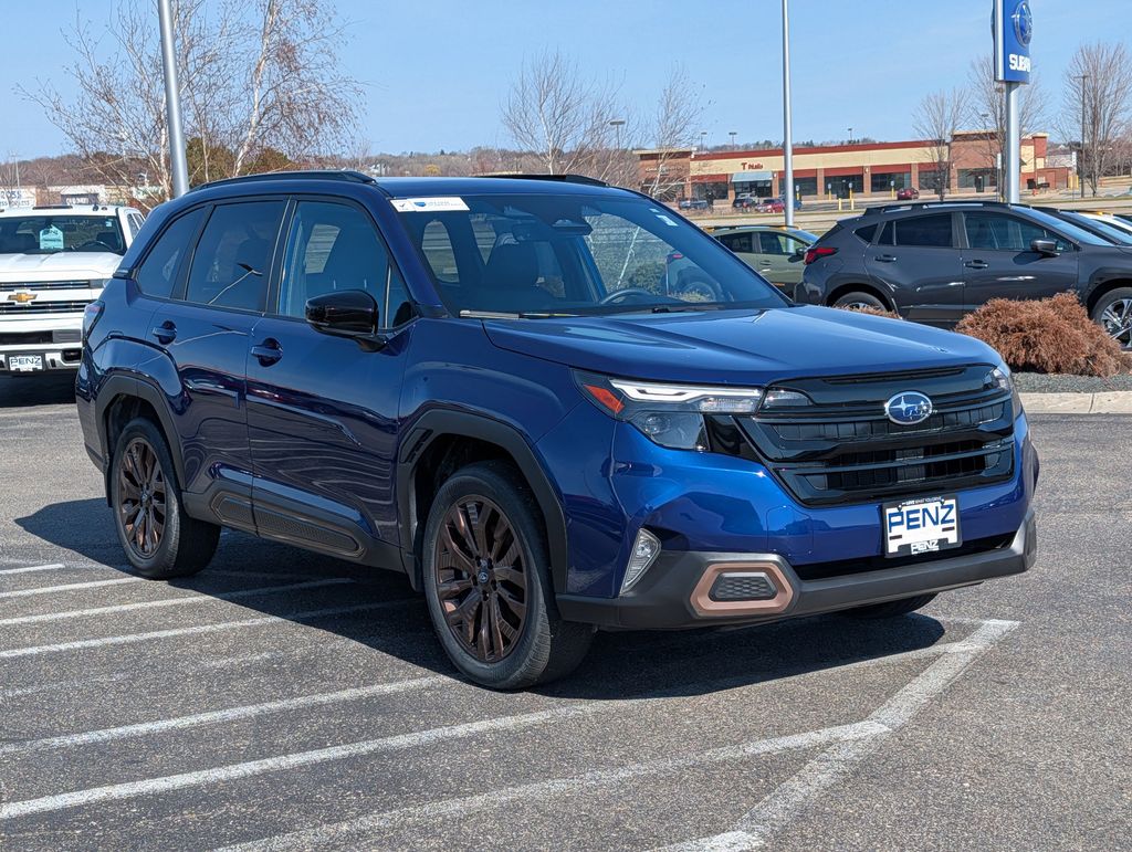 Sapphire Blue Pearl 2025 Subaru Forester Sport Crossover AWD SUV / Crossover All-Wheel Drive Continuously Variable Transmission