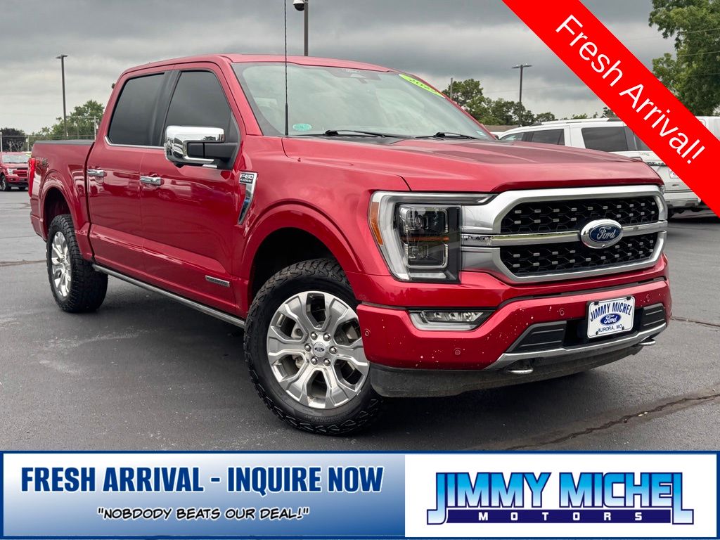 Red Metallic 2022 Ford F-150 Pickup Truck Four-Wheel Drive Automatic