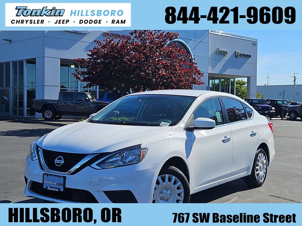 White (Fresh Powder) 2018 Nissan Sentra S FWD Sedan Front-Wheel Drive Continuously Variable Transmission