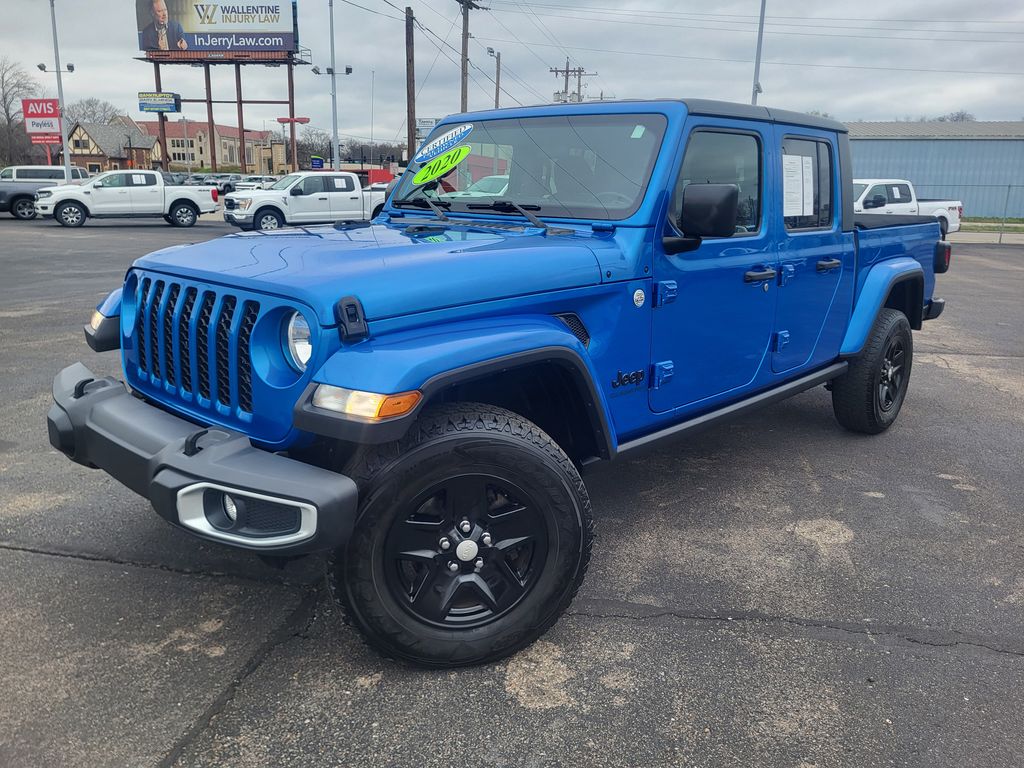 Hydro Blue Pearlcoat 2020 Jeep Gladiator Sport Crew Cab 4WD Pickup Truck Four-Wheel Drive 8-Speed Automatic