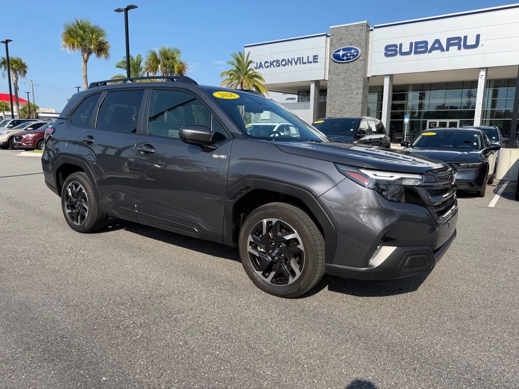 Gray Metallic 2026 Subaru Forester Hybrid SUV / Crossover All-Wheel Drive Continuously Variable Transmission
