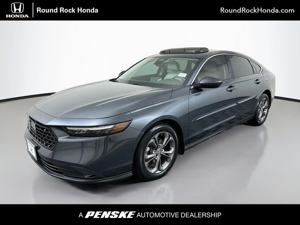 Meteorite Gray Metallic 2023 Honda Accord Sedan Front-Wheel Drive Continuously Variable Transmission