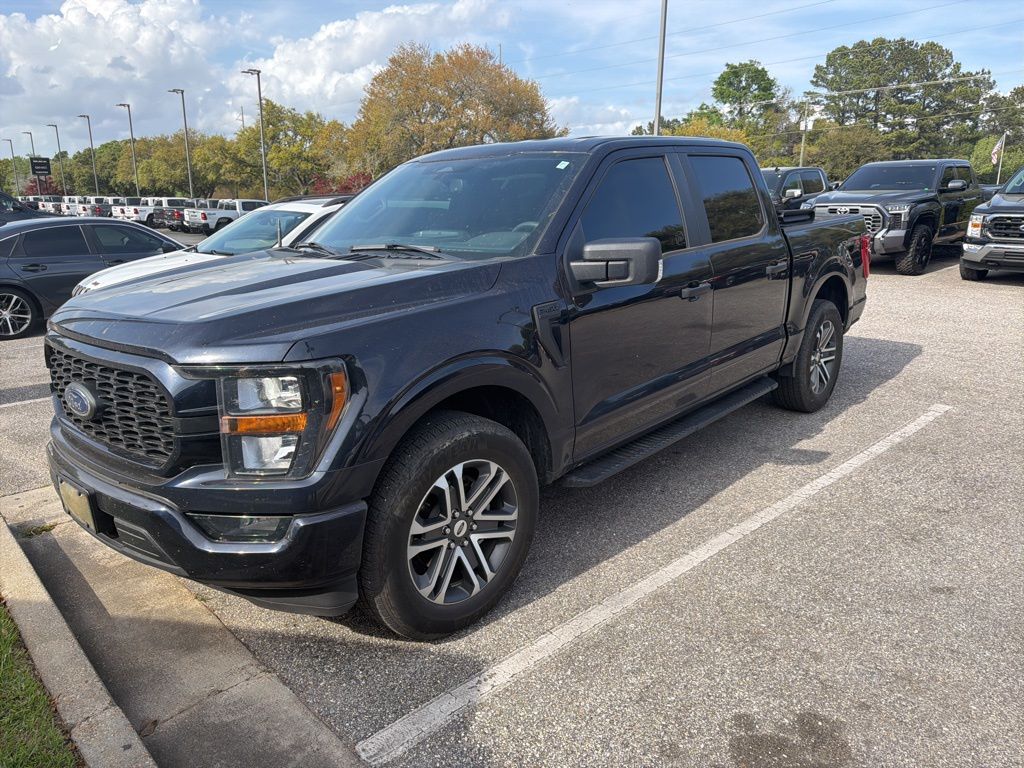 Antimatter Blue Metallic 2023 Ford F-150 XL SuperCrew RWD Pickup Truck 4X2 Automatic