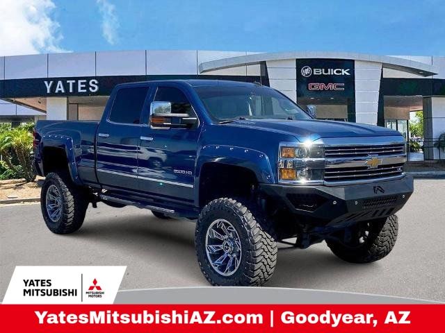 Deep Ocean Blue Metallic 2015 Chevrolet Silverado 3500HD LTZ Crew Cab 4WD Pickup Truck Four-Wheel Drive 6-Speed Automatic