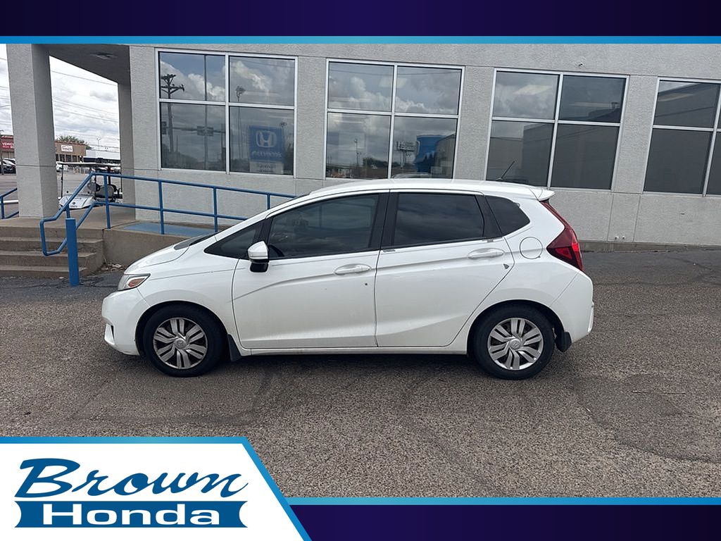 White 2015 Honda Fit LX Hatchback Front-Wheel Drive Continuously Variable Transmission