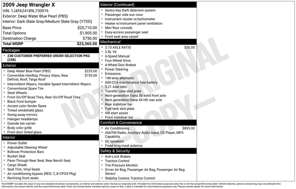 Used Car 2009 Jeep Wrangler  X For Sale Under $12,000 In Austin, Texas