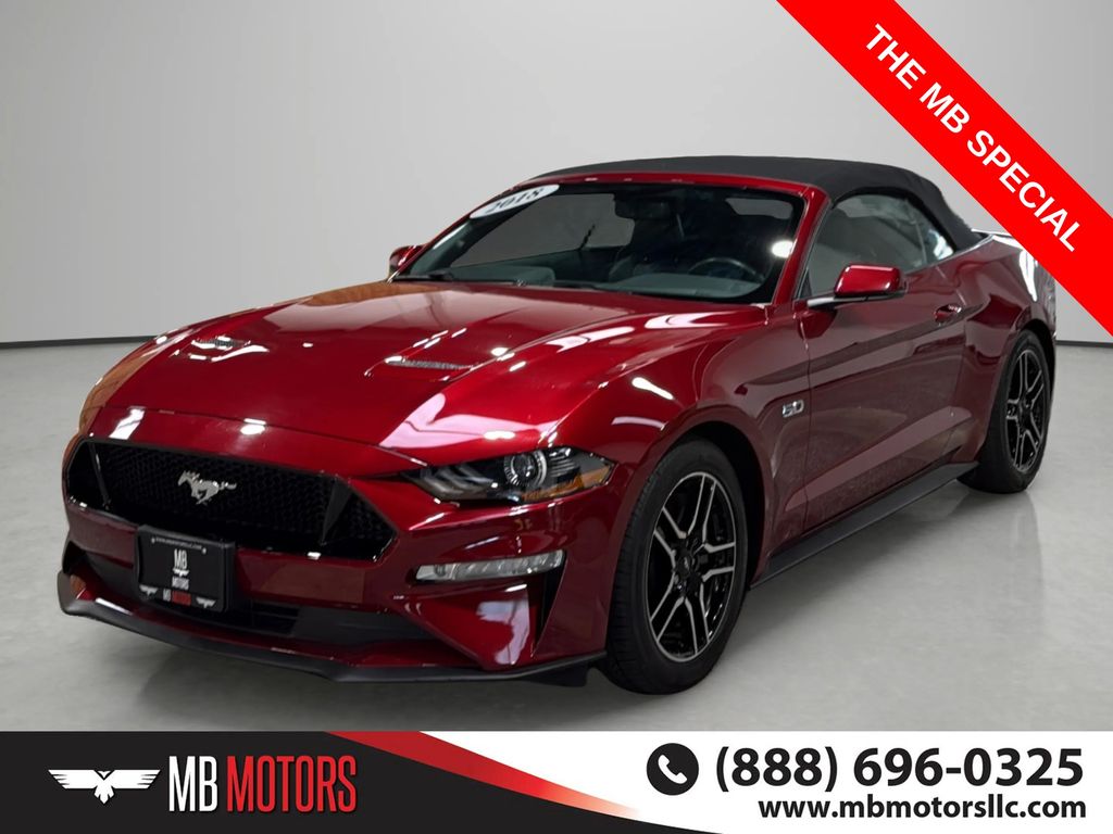 Red 2018 Ford Mustang Convertible Rear-Wheel Drive Automatic