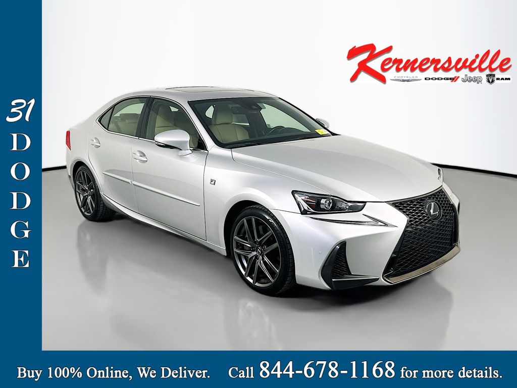 Gray (Liquid Platinum) 2020 Lexus IS 350 AWD Sedan All-Wheel Drive 6-Speed Automatic
