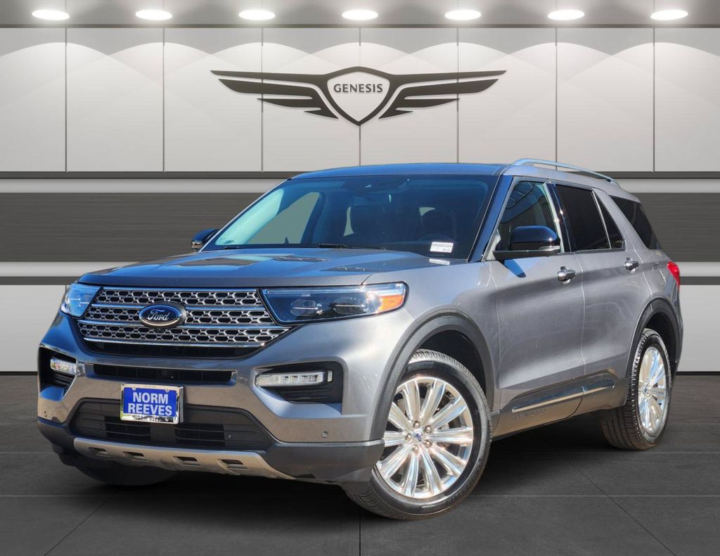 Gray Metallic 2021 Ford Explorer Hybrid SUV / Crossover All-Wheel Drive Automatic