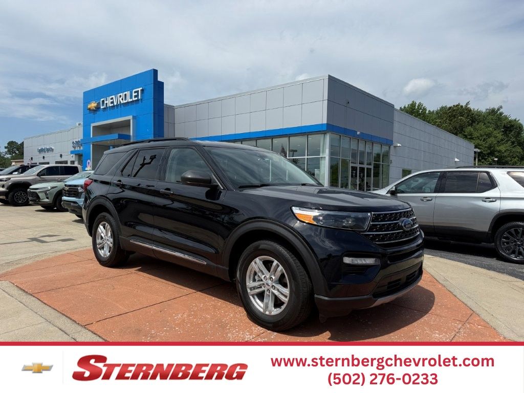Black Metallic 2023 Ford Explorer SUV / Crossover All-Wheel Drive Automatic