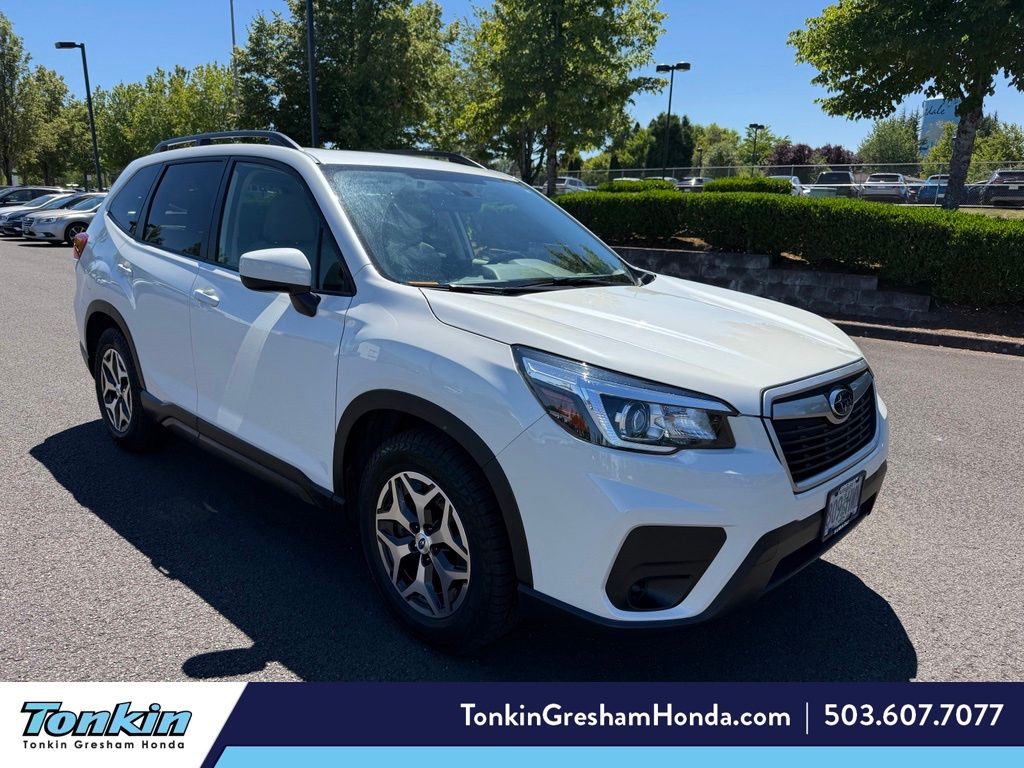 Crystal White Pearl 2020 Subaru Forester SUV / Crossover All-Wheel Drive Continuously Variable Transmission