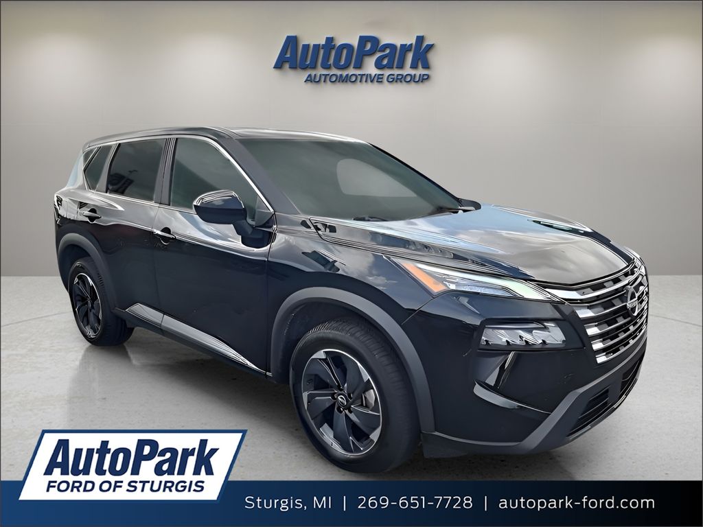 Super Black 2025 Nissan Rogue SUV / Crossover All-Wheel Drive Continuously Variable Transmission