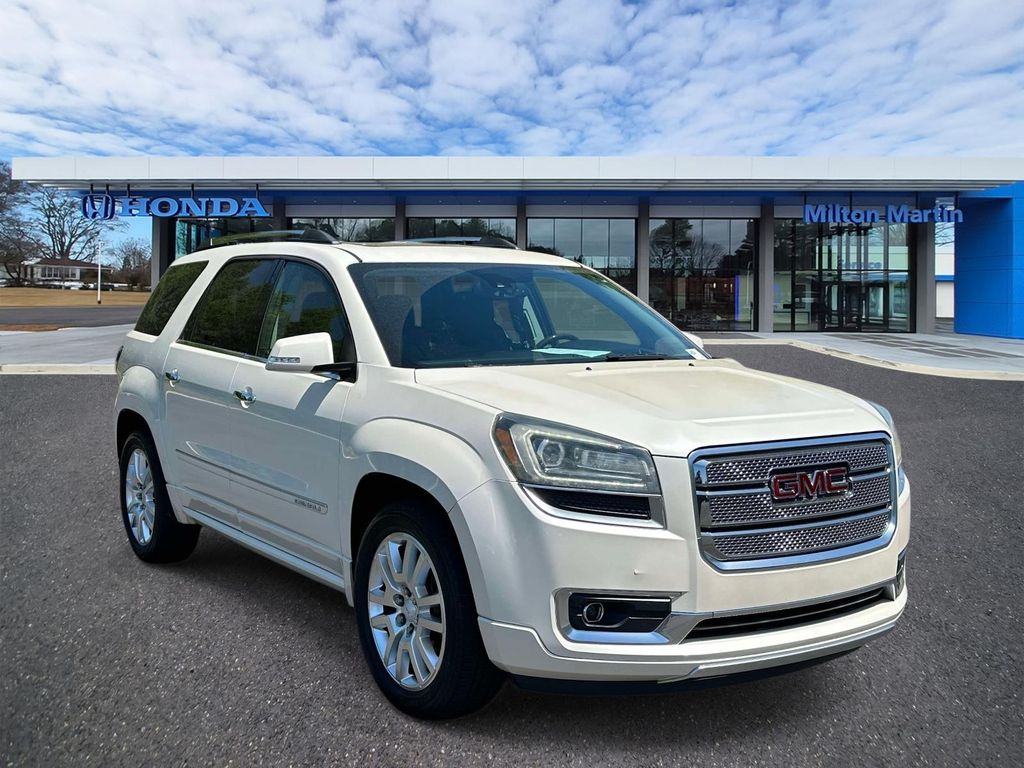 White 2015 GMC Acadia Denali FWD SUV / Crossover Front-Wheel Drive 6-Speed Automatic