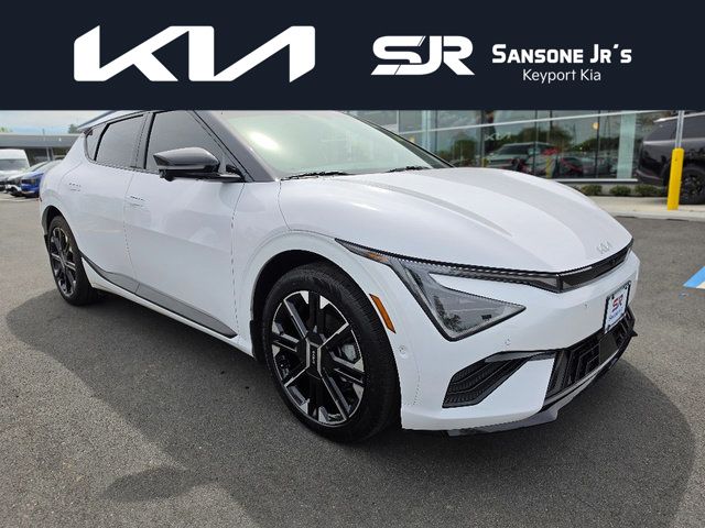 Glacier White Pearl 2025 Kia EV6 GT-Line AWD SUV / Crossover All-Wheel Drive 1-Speed Automatic