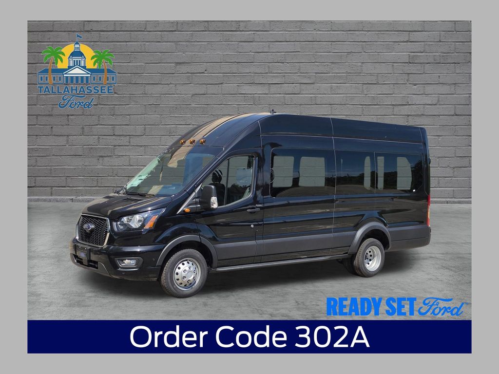 Agate Black Metallic 2025 Ford Transit Passenger Van Rear-Wheel Drive