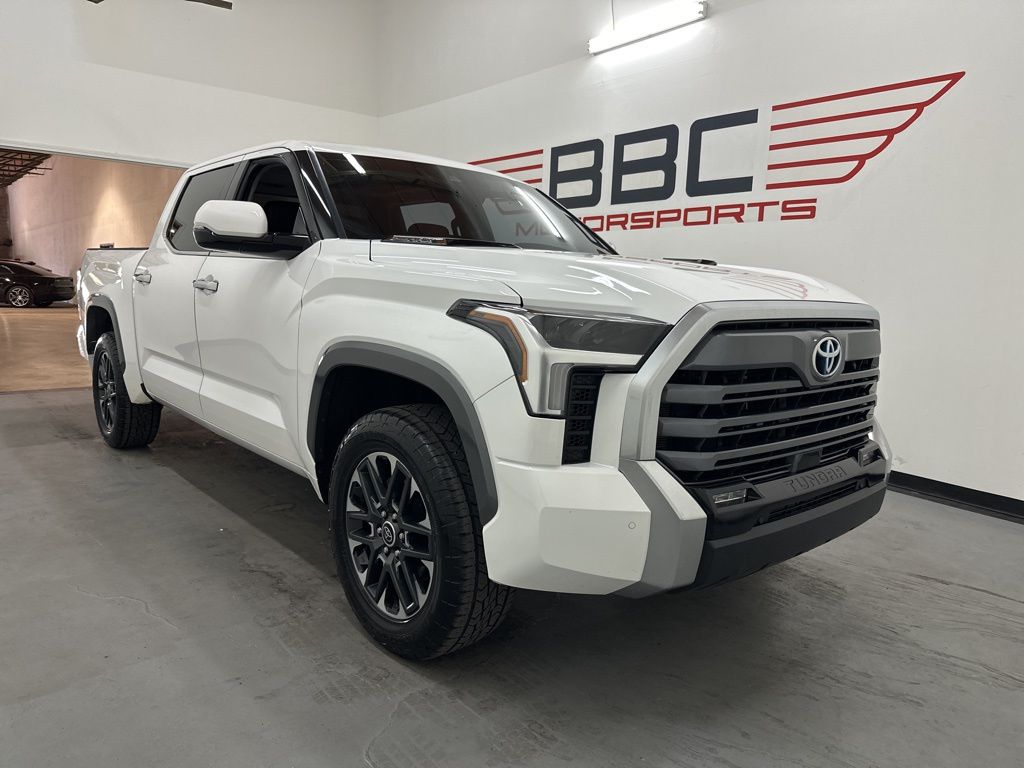 Ice Cap 2023 Toyota Tundra Hybrid Limited HV CrewMax Cab 4WD Pickup Truck Four-Wheel Drive Automatic