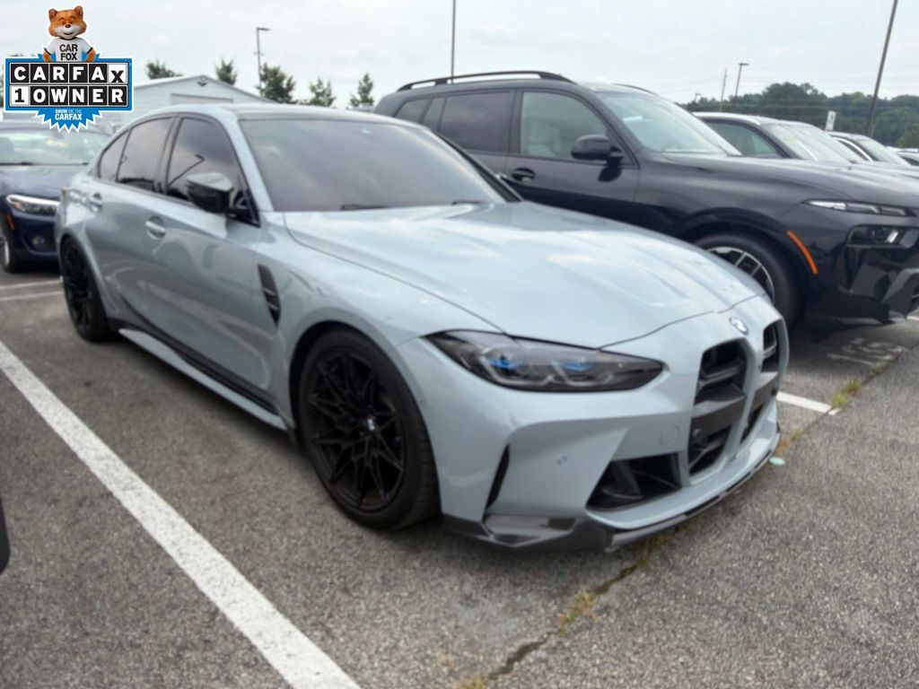 Brooklyn Gray Metallic 2024 BMW M3 Sedan Rear-Wheel Drive 6-Speed Manual