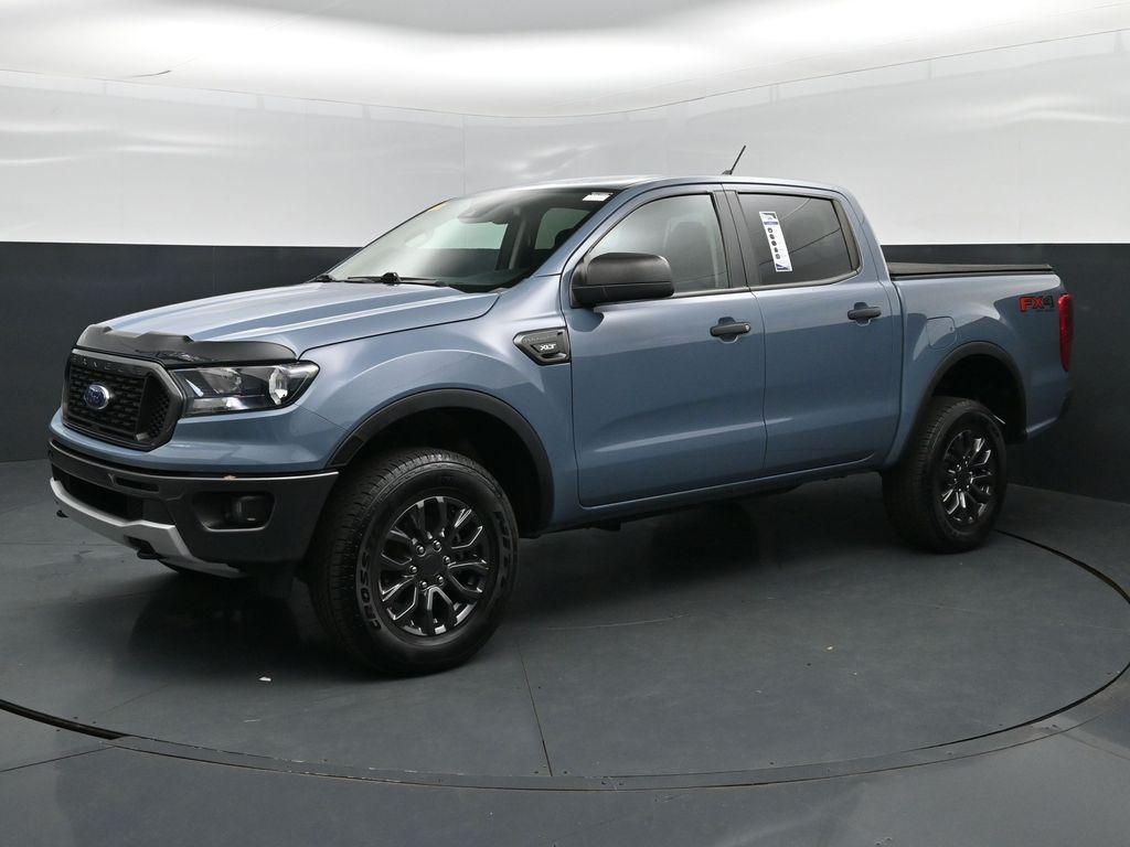 Blue (Azure Gray Metallic) 2023 Ford Ranger Pickup Truck Four-Wheel Drive Automatic