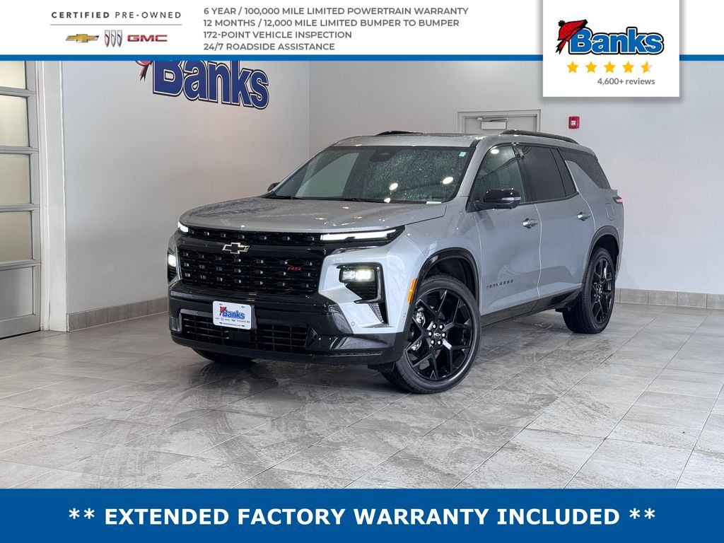 Sterling Gray Metallic 2025 Chevrolet Traverse RS AWD SUV / Crossover Four-Wheel Drive 8-Speed Automatic