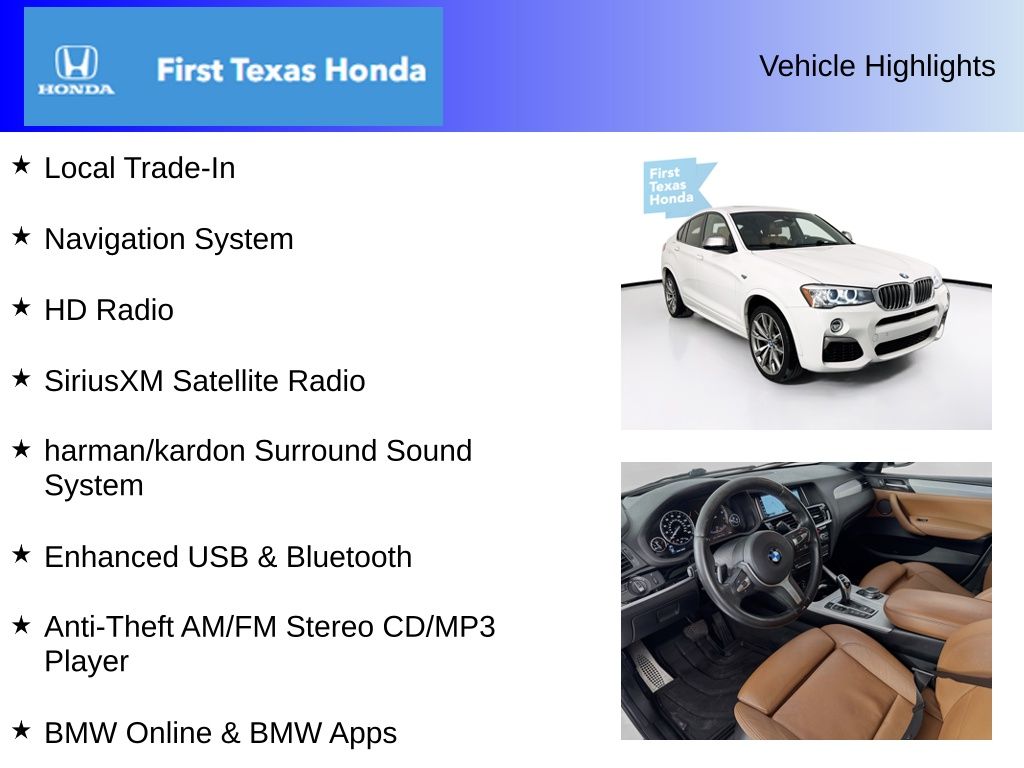Used Car 2017 Bmw X4  M40i For Sale Under $20,000 In Austin, Texas