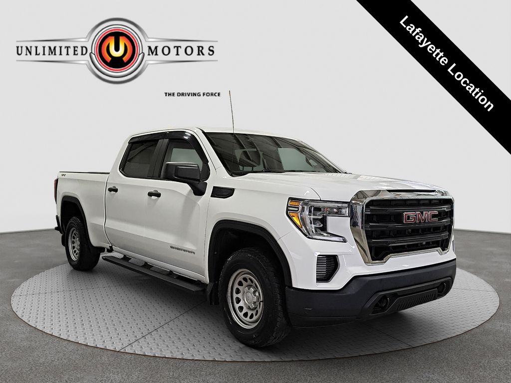 White 2019 GMC Sierra 1500 Pickup Truck Four-Wheel Drive 6-Speed Automatic