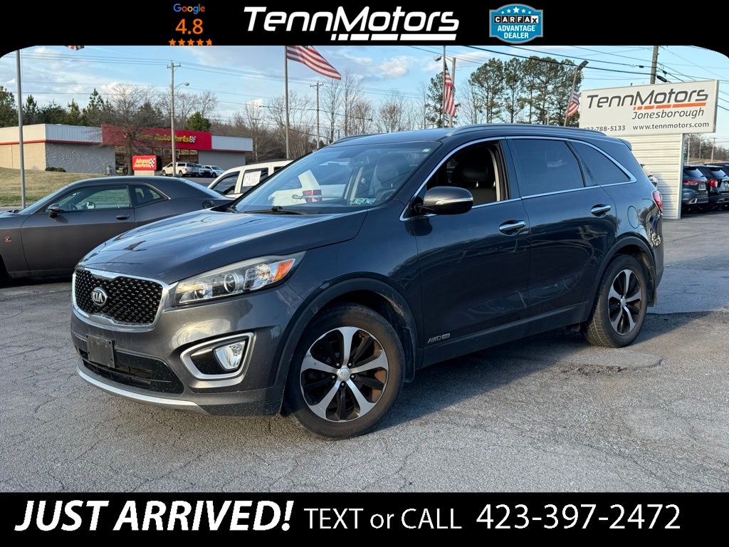 Gray (Platinum Graphite) 2016 Kia Sorento EX V6 AWD SUV / Crossover All-Wheel Drive 6-Speed Automatic