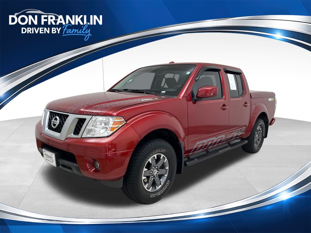 Lava Red 2016 Nissan Frontier Pickup Truck Four-Wheel Drive 5-Speed Automatic Overdrive