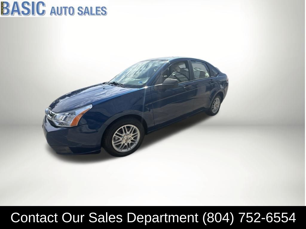 Vista Blue Clearcoat Metallic 2009 Ford Focus Sedan Front-Wheel Drive 4-Speed Automatic