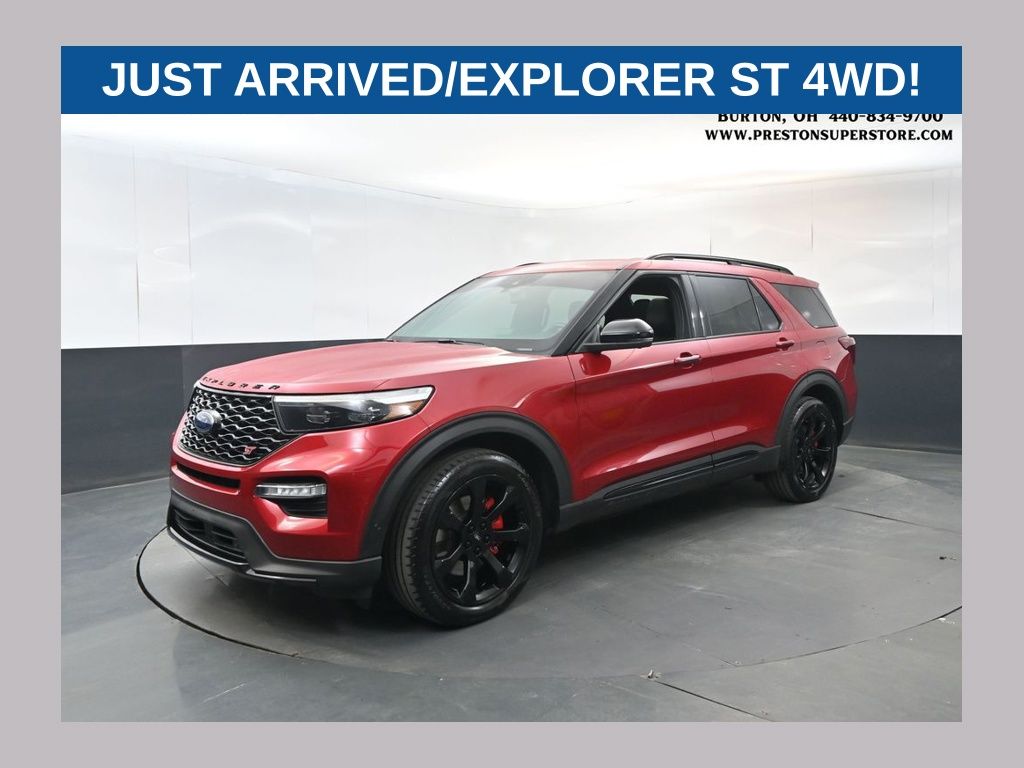 Rapid Red Metallic Tinted Clearcoat 2020 Ford Explorer ST AWD SUV / Crossover All-Wheel Drive Automatic