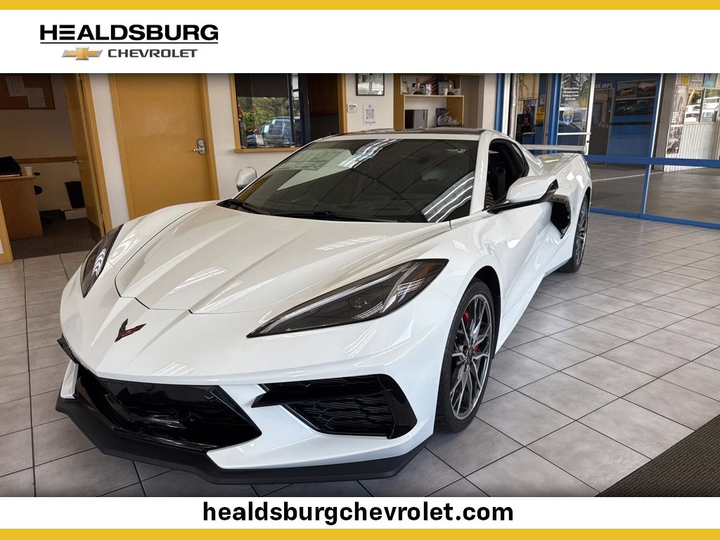 Arctic White 2026 Chevrolet Corvette Coupe Rear-Wheel Drive 8-Speed Dual Clutch