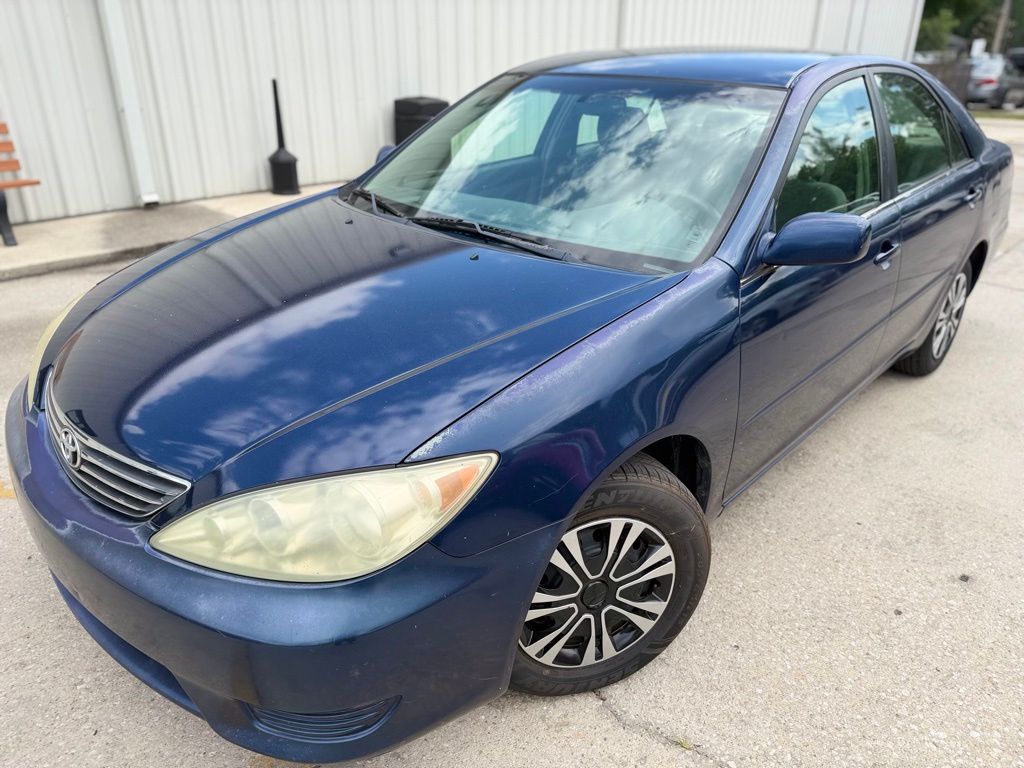 Blue 2005 Toyota Camry LE FWD Sedan Front-Wheel Drive 5-Speed Automatic Overdrive