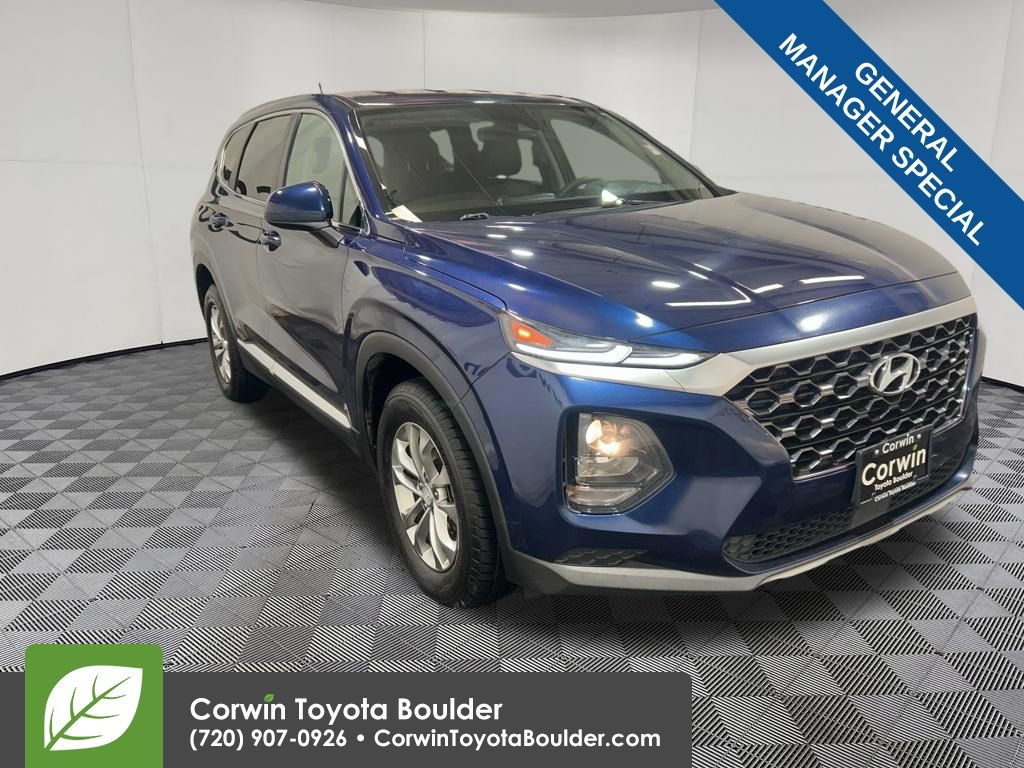 Stormy Blue 2020 Hyundai Santa Fe SUV / Crossover All-Wheel Drive 8-Speed Automatic