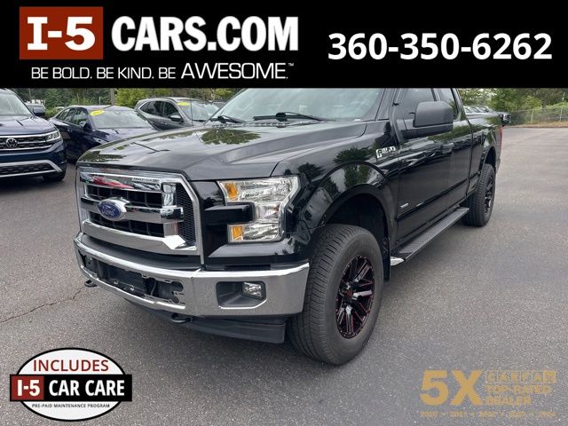 Shadow Black 2017 Ford F-150 XLT SuperCab 4WD Pickup Truck Four-Wheel Drive 6-Speed Automatic